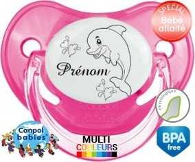 Dauphin amusant + prénom: Sucette Physiologique-su7.fr