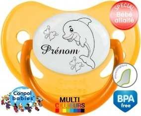 Dauphin amusant + prénom: Sucette Physiologique-su7.fr