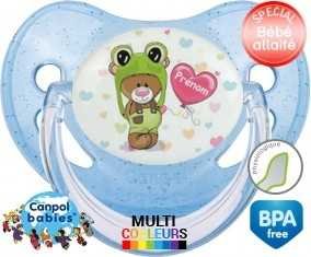 Ourson tortue + prénom: Sucette Physiologique-su7.fr
