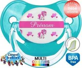 Licorne style3 + prénom: Sucette Physiologique-su7.fr