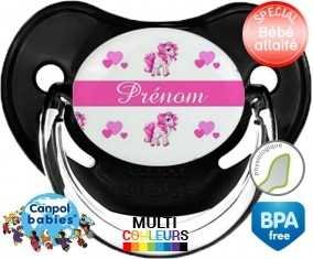 Licorne style3 + prénom: Sucette Physiologique-su7.fr
