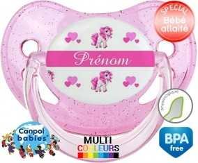 Licorne style3 + prénom: Sucette Physiologique-su7.fr