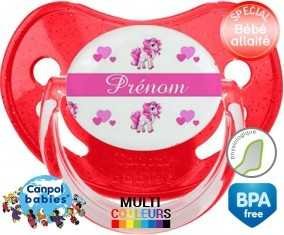 Licorne style3 + prénom: Sucette Physiologique-su7.fr