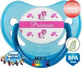 Licorne style3 + prénom: Sucette Physiologique-su7.fr