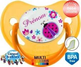 Coccinelle + prénom: Sucette Physiologique-su7.fr