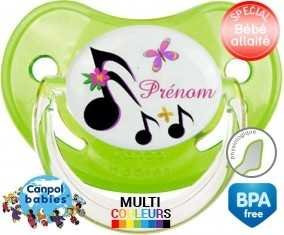 Note de musique + prénom: Sucette Physiologique-su7.fr