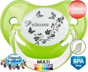 Papillons + prénom: Sucette Physiologique-su7.fr