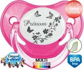 Papillons + prénom: Sucette Physiologique-su7.fr