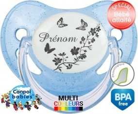 Papillons + prénom: Sucette Physiologique-su7.fr