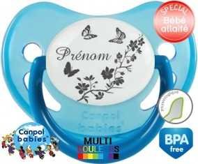 Papillons + prénom: Sucette Physiologique-su7.fr