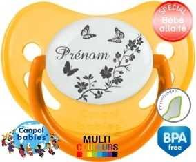 Papillons + prénom: Sucette Physiologique-su7.fr