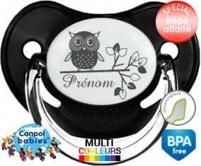 Hibou style3 + prénom: Sucette Physiologique-su7.fr