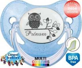 Hibou style3 + prénom: Sucette Physiologique-su7.fr
