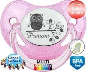 Hibou style3 + prénom: Sucette Physiologique-su7.fr