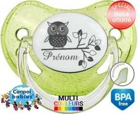 Hibou style3 + prénom: Sucette Physiologique-su7.fr