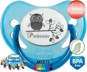 Hibou style3 + prénom: Sucette Physiologique-su7.fr
