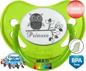 Hibou style3 + prénom: Sucette Physiologique-su7.fr
