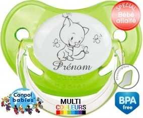 Chat papillon style2 + prénom: Sucette Physiologique-su7.fr