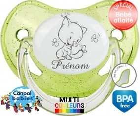 Chat papillon style2 + prénom: Sucette Physiologique-su7.fr