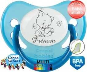 Chat papillon style2 + prénom: Sucette Physiologique-su7.fr