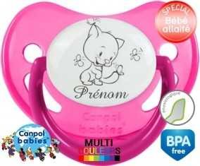 Chat papillon style2 + prénom: Sucette Physiologique-su7.fr
