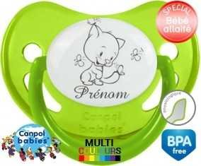 Chat papillon style2 + prénom: Sucette Physiologique-su7.fr
