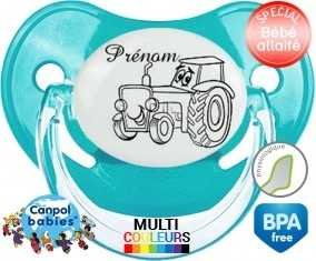 Tracteur + prénom: Sucette Physiologique-su7.fr