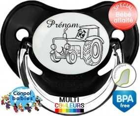 Tracteur + prénom: Sucette Physiologique-su7.fr