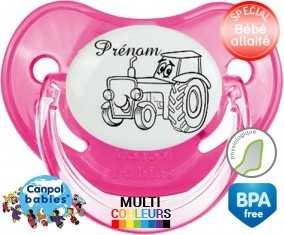 Tracteur + prénom: Sucette Physiologique-su7.fr