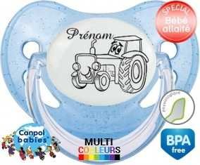 Tracteur + prénom: Sucette Physiologique-su7.fr