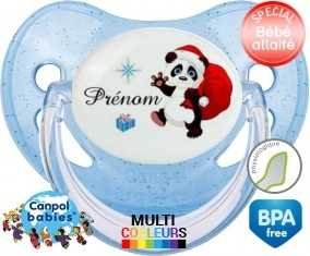 Famille panda de noël + prénom: Sucette Physiologique-su7.fr