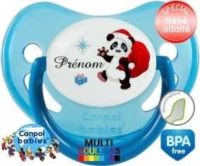 Famille panda de noël + prénom: Sucette Physiologique-su7.fr