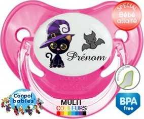 Chat chauve souris + prénom: Sucette Physiologique-su7.fr