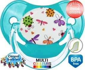 Papillons coccinelles + prénom: Sucette Physiologique-su7.fr
