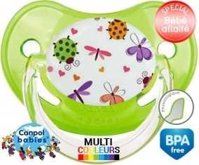Papillons coccinelles + prénom: Sucette Physiologique-su7.fr
