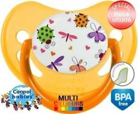 Papillons coccinelles + prénom: Sucette Physiologique-su7.fr
