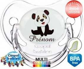 Petit panda + prénom: Sucette Physiologique-su7.fr