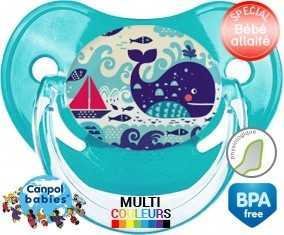 Baleine bâteau : Tétine Physiologique personnalisée