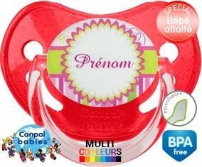 Étoile design (fille) + prénom: Sucette Physiologique-su7.fr
