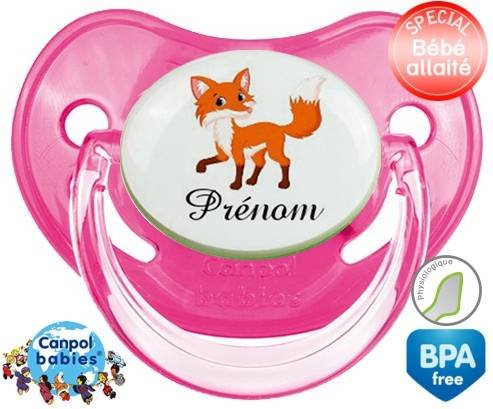 Renard + prénom: Sucette Physiologique-su7.fr