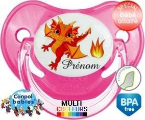 Dragon flamme + prénom: Sucette Physiologique-su7.fr