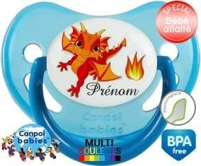 Dragon flamme + prénom: Sucette Physiologique-su7.fr