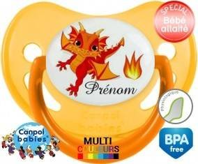 Dragon flamme + prénom: Sucette Physiologique-su7.fr