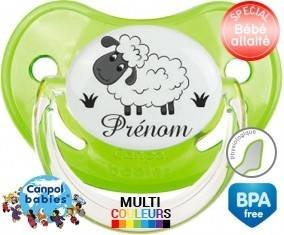 Moutons prairie + prénom: Sucette Physiologique-su7.fr
