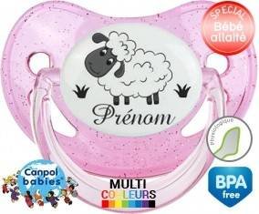 Moutons prairie + prénom: Sucette Physiologique-su7.fr