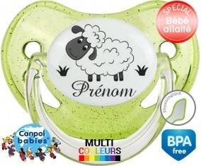 Moutons prairie + prénom: Sucette Physiologique-su7.fr