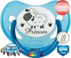 Moutons prairie + prénom: Sucette Physiologique-su7.fr