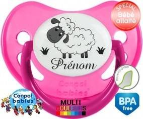 Moutons prairie + prénom: Sucette Physiologique-su7.fr
