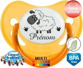 Moutons prairie + prénom: Sucette Physiologique-su7.fr
