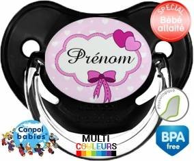 Princesse et noeud + prénom: Sucette Physiologique-su7.fr